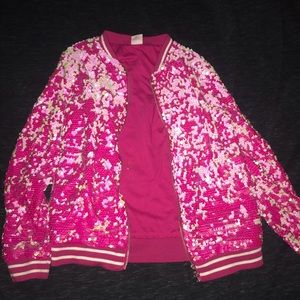 Pink Sequins Jacket